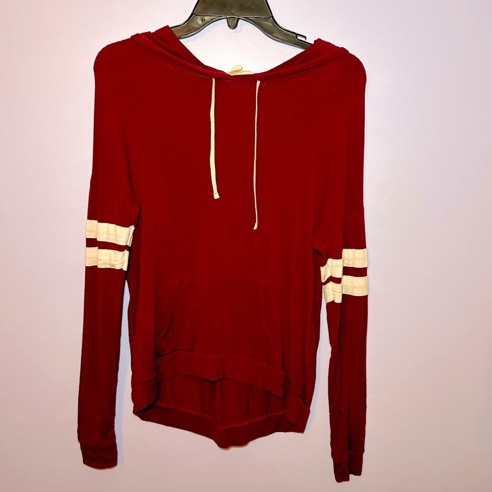 Hoodie (Red and Cream)
